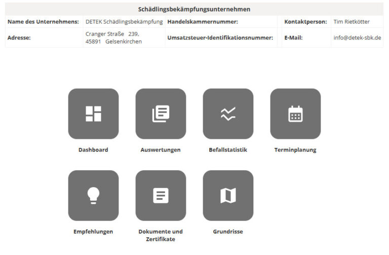 Digitale Onlinedokumentation für effizientes Schädlingsmonitoring im Betrieb