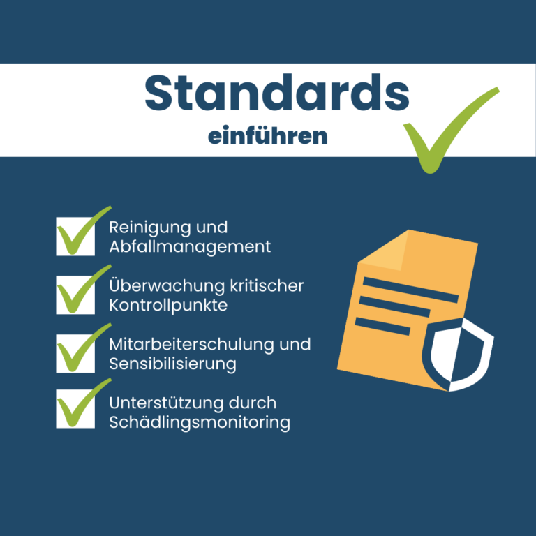 Checkliste zur Einführung von Standards im Hygienekonzept Schädlingsbekämpfung