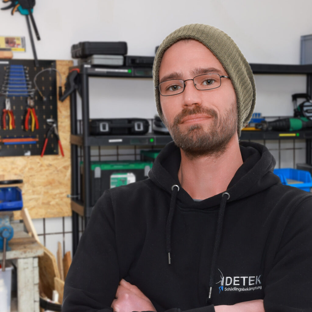 Professioneller Kammerjäger. Schädlingsbekämpfer