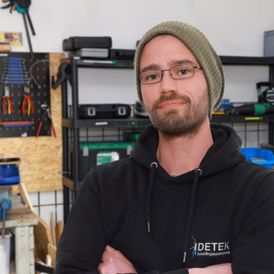Professioneller Kammerjäger. Schädlingsbekämpfer