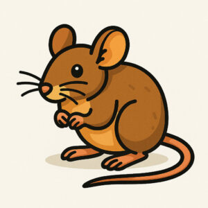 Icon einer Hausmaus (Mus musculus) – Nagerschädlings-Icon